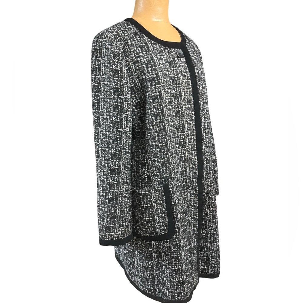 Karl Lagerfeld, Tweed Long Cardigan Jacket